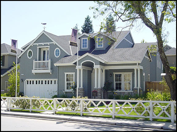 custom built model home