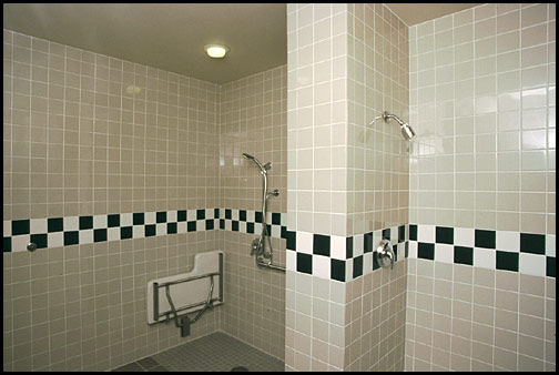 tiled giant showers