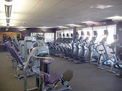 inside the newly opened anytime fitness