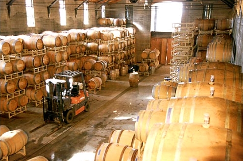 barrel room at Andrews Thornley Stryker Sonoma